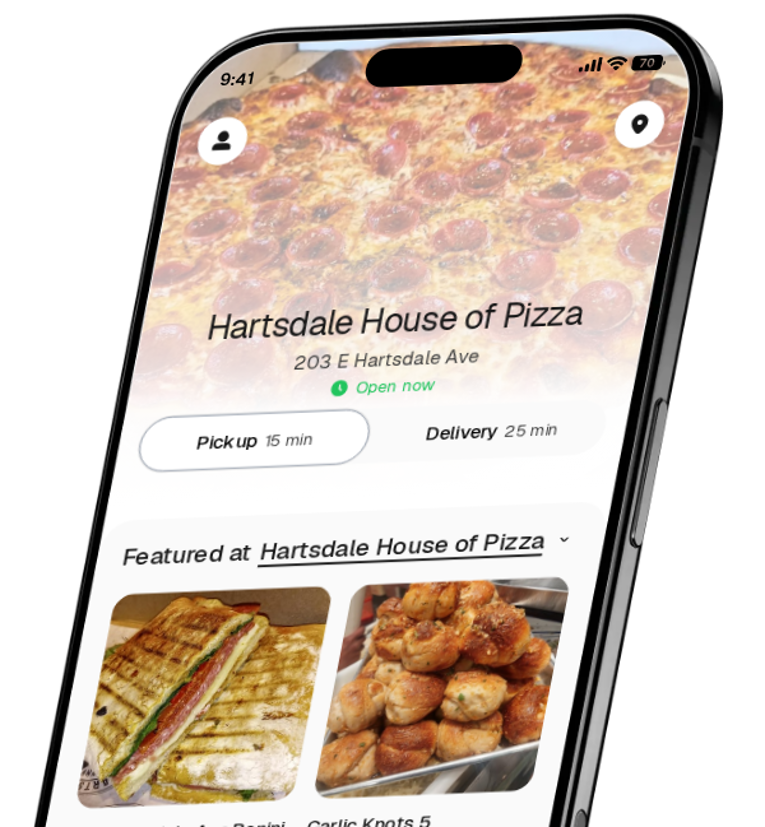 Hartsdale House of Pizza app preview